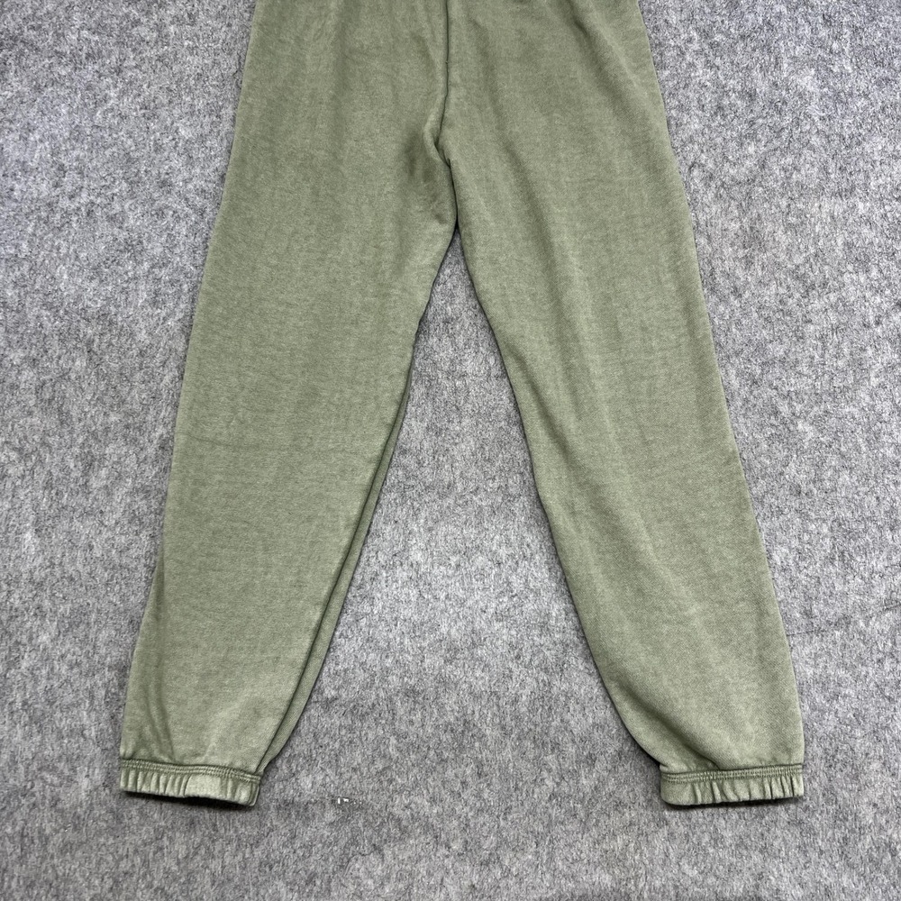 Aerie Pants Womens XS Green Jogger French Terry Elastic Lounge Sweatpants Ribbed - Picture 10 of 16